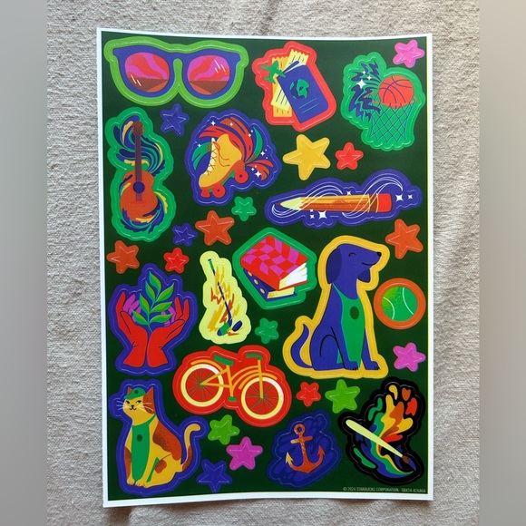 Starbucks Green Apron Tumbler with Stickers - Picture 9 of 10